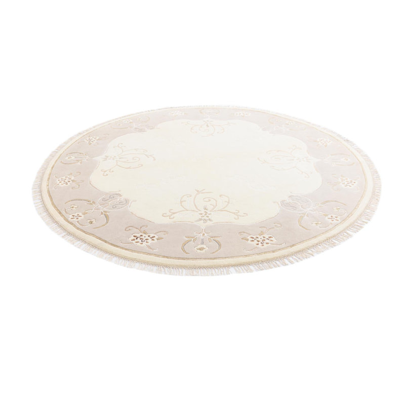Round Jacinto Beige Rug