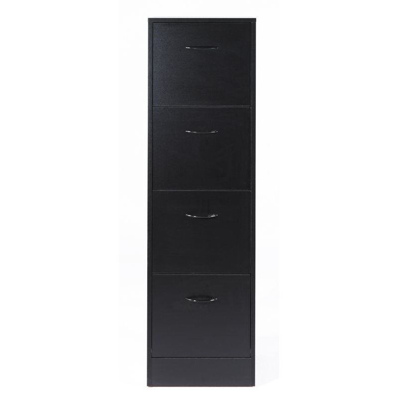Caulkins 41.4cm Wide 4 -Drawer File Cabinet, Black