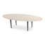 Table basse Leona Winona, marbre beige Botticino