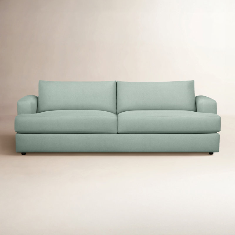 Cayden Upholstered 96'' Sofa, Apollo Alpaca Boucle