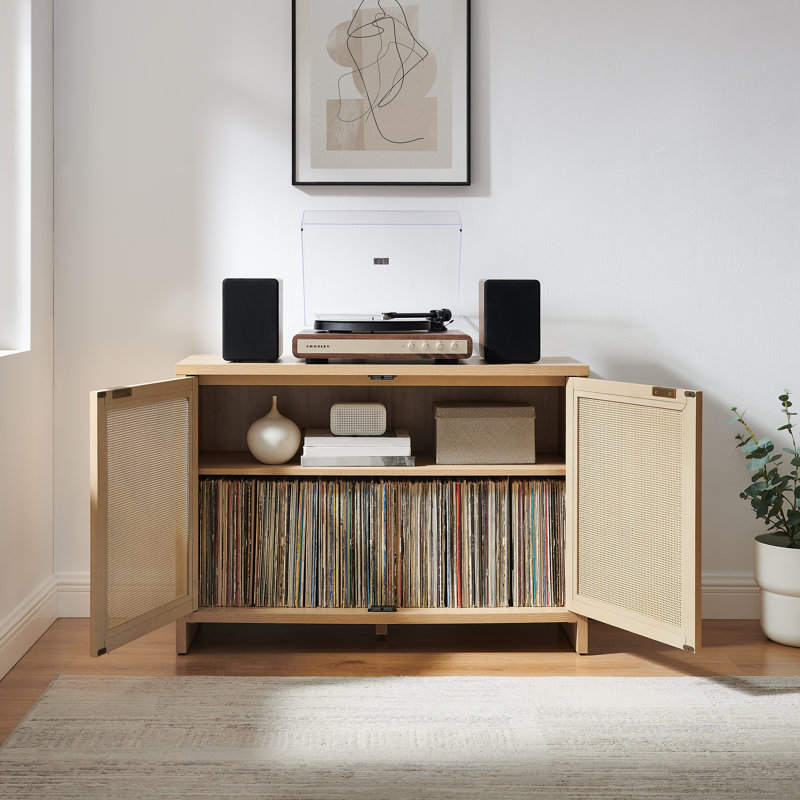 Armoire multimédia H 28 po, Natural Ash
