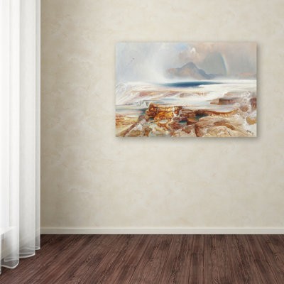 «Hot Springs Of The Yellowstone», reproduction sur toile tendue