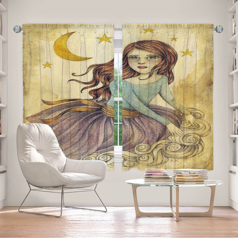 Paire de rideaux occultant et isolant avec passe-tringle Delaughter, L 56 po x L 78 po