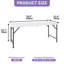 Table pliante rectangulaire de camping en plein air Ballantine-1320410106