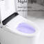Toilette intelligente avec siège à ouverture / fermeture automatique, bidet chauffant, chasse d'eau bidet de luxe avec fonction de nuit, contrôle de la température, confort d'affichage à DEL