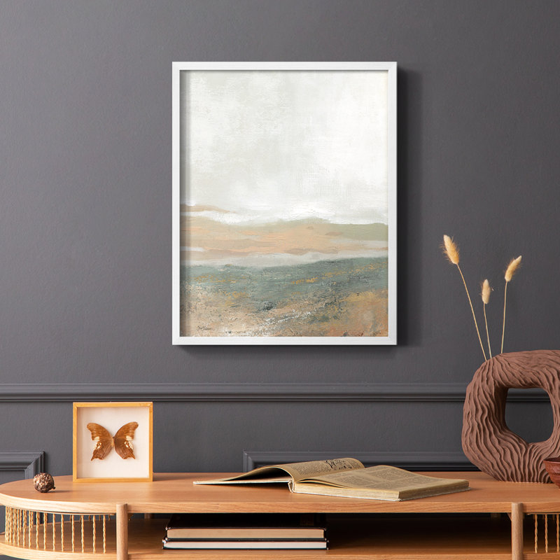 Earthy Textures, reproduction encadrée - bois massif, Blanc, H 14 po x l 11 po
