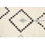 Tapis ivoire en laine noué à la main de conception unique 4 pi 4 po x 7 pi 1 po New Age