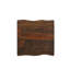 Table de bout carrée 23 po en bois massif brun foncé et brun-190702294