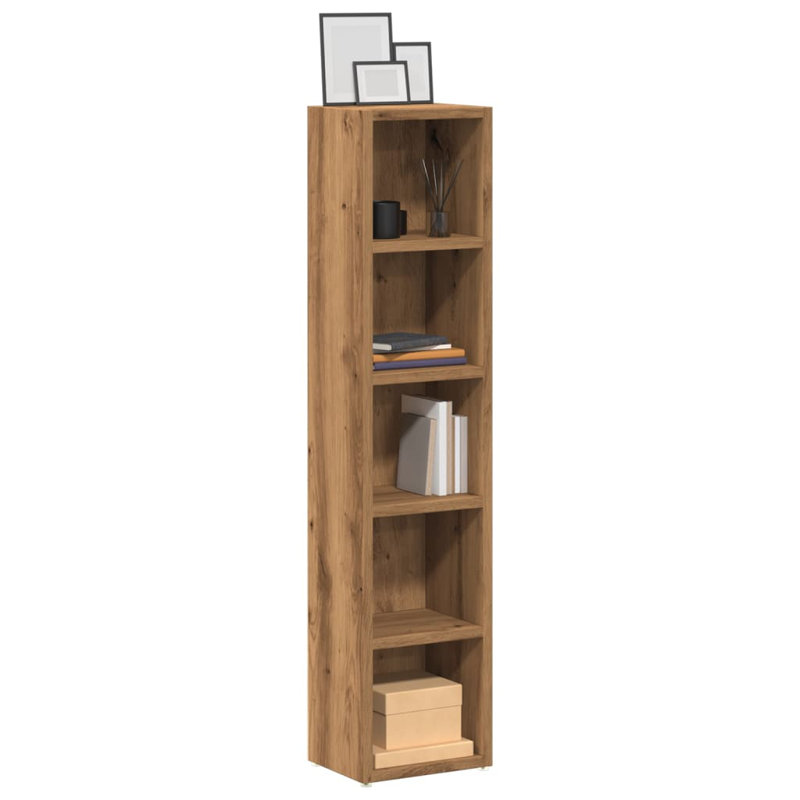 CD Multimedia Storage Rack, Artisan Oak