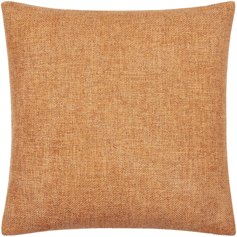 Sajani 20'' Reversible Light Brown Polyester Throw Pillow
