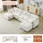 Sofa With 2 Ottomans And 2 Throw Pillows