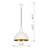 Adjustable Height Iron Body Dome Single Pendant