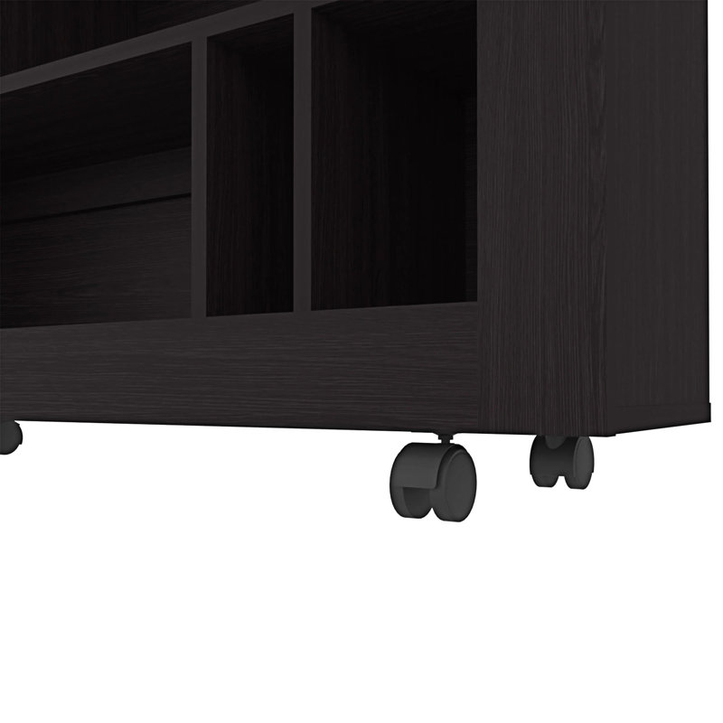 Console avec rangement ouvert, Wengé