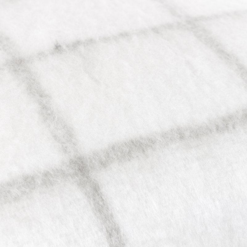 Yarrow Check Square Cushion Cover, Natural/Biscuit