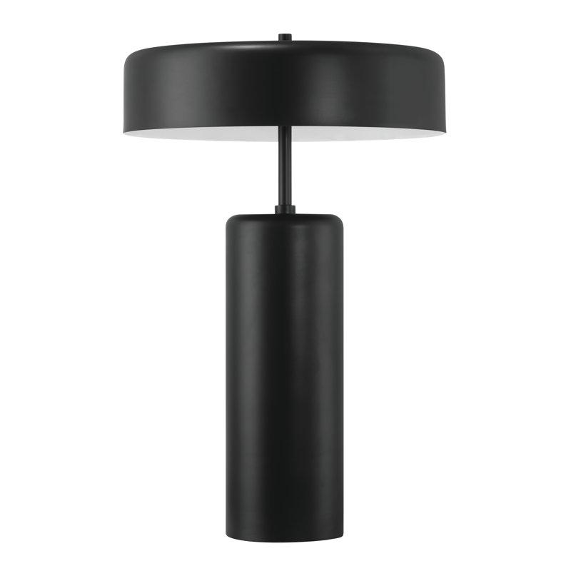 Lampe de table en métal Devina, Noir