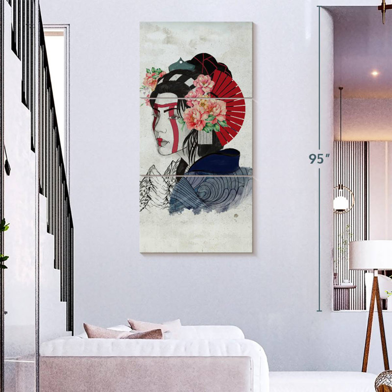 Portrait de femme Geisha
