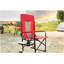 Chaise de réalisateur de camping, chaise pliante portative surdimensionnée robuste avec table d'appoint, pochette pour plage, pêche, voyage, pique-nique, rouge pelouse-1658586527