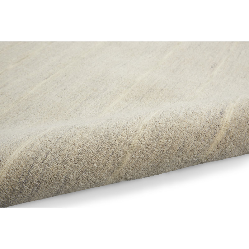 Solid Colour Hand Woven Area Rug, Rectangle 48 x 72cm