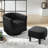 Upholstered Chair With Ottoman-789597962