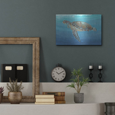 Art mural en métal «Ocean Sea Turtle II» par Tim O'Toole