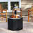 Radoslaw 21.5" Octagon Wood-Burning Black Finish Steel Smokeless Fire Pit with Poker