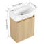 Ensemble de meuble-lavabo pour salle de bain 16 po avec petit meuble-lavabo moderne avec lavabo en céramique-154942128