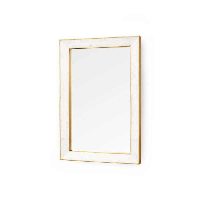 Leighton Rectangle Marble Wall Mirror