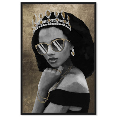 Princesse dorée - peinture sur toile