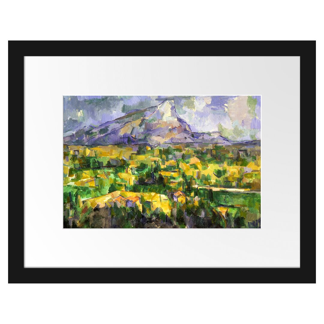 Gerahmter Kunstdruck Mont Sainte-Victoire von Paul Cezanne