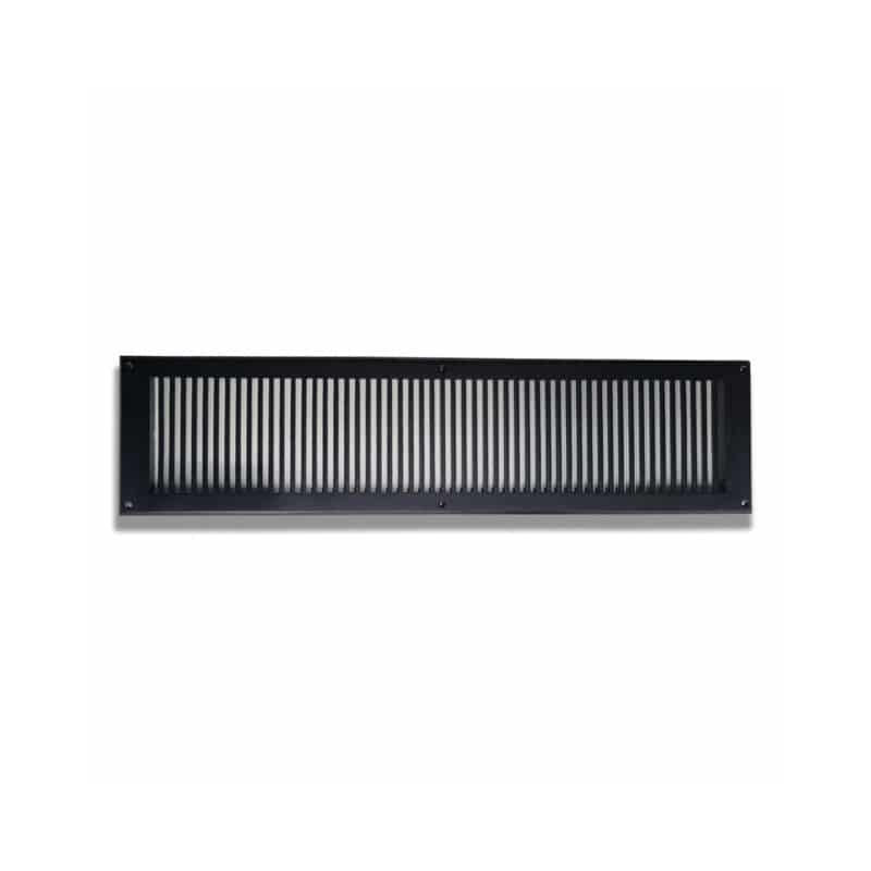 Grille murale en métal, Noir