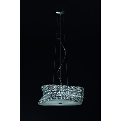 6 - Light Chrome Unique/Statement Pendant