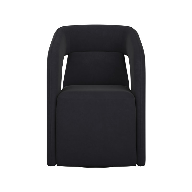 Kendrick Upholstered Arm Chair, Black