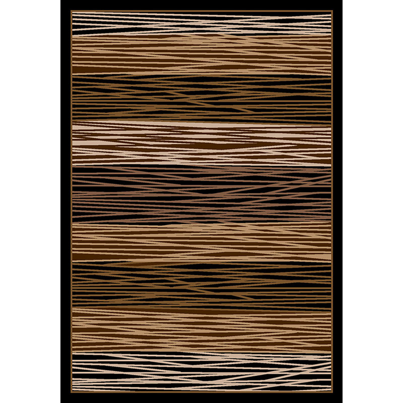 Tapis brun clair tissé à la machine Mackenzie, Rectangle 5 pi x 8 pi