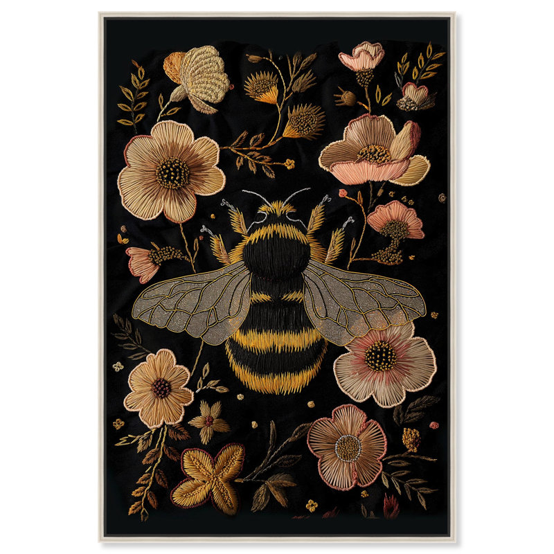 «Honeyed Herald II» par Art Remedy, H 46 po x l 31 po, Cadre argenté