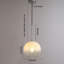 Luminaire suspendu sphère 1 lumière en verre blanc dégradé moderne-1016794308