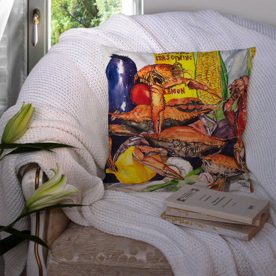 Coussin décoratif intérieur/extérieur pour le vero et le crabe