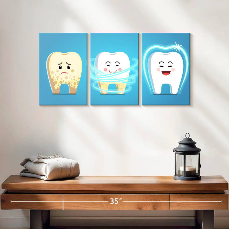 'Teeth Care, 12" H x 26" W