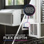 GE Profile ClearView 6,100 BTU Wi-Fi Connected Window Air Conditioner for 250 Sq. Ft.-124934284