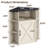 Corner Storage Shelf With USB Ports And Outlets Industrial Organizer-586853498