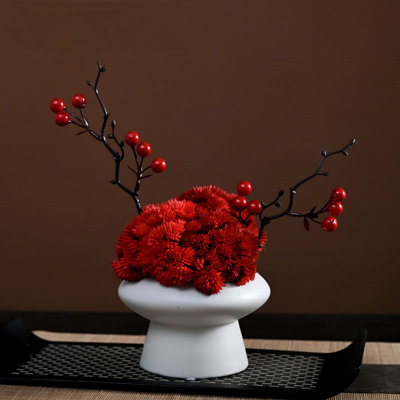 Décoration de fleurs simulées