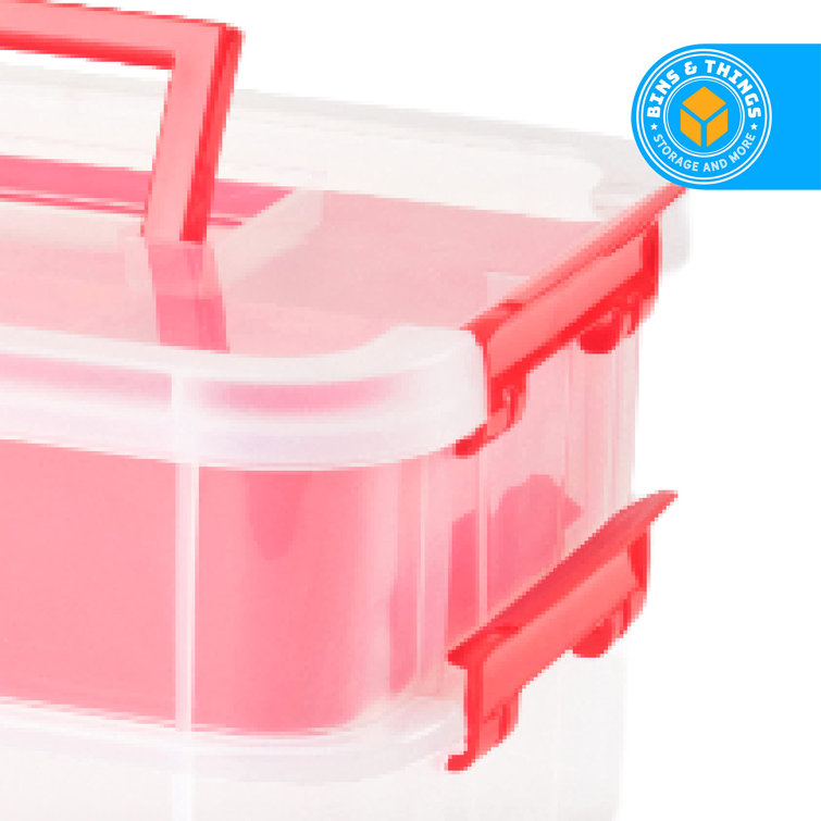 Rebrilliant Things Stackable Storage Container Plastic Craft Case
