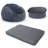 Versatile Bean Bag Chair Filling With Memory Foam Shredded, Plush Velvet Removable Cover For Convertible Seat & Guest Bed-1811169367-1811169362