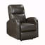 Fauteuils inclinables, fauteuil inclinable électrique moderne et contemporain | Similicuir brun noyer | Bois massif Structure en contreplaqué-73120704