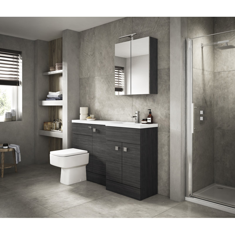 Fusion Linen Cabinet, Matte Black