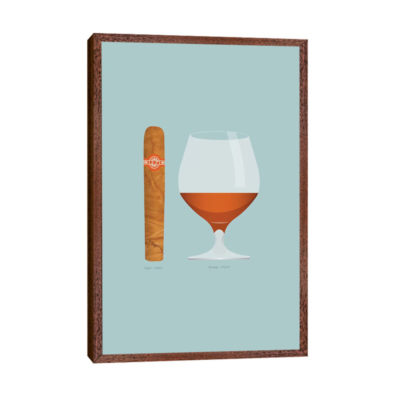 Brandy by Stephen Wildish - Floater Frame Gallery-Wrapped Canvas Giclée on Canvas, Classic Brown Wood Framed Canvas