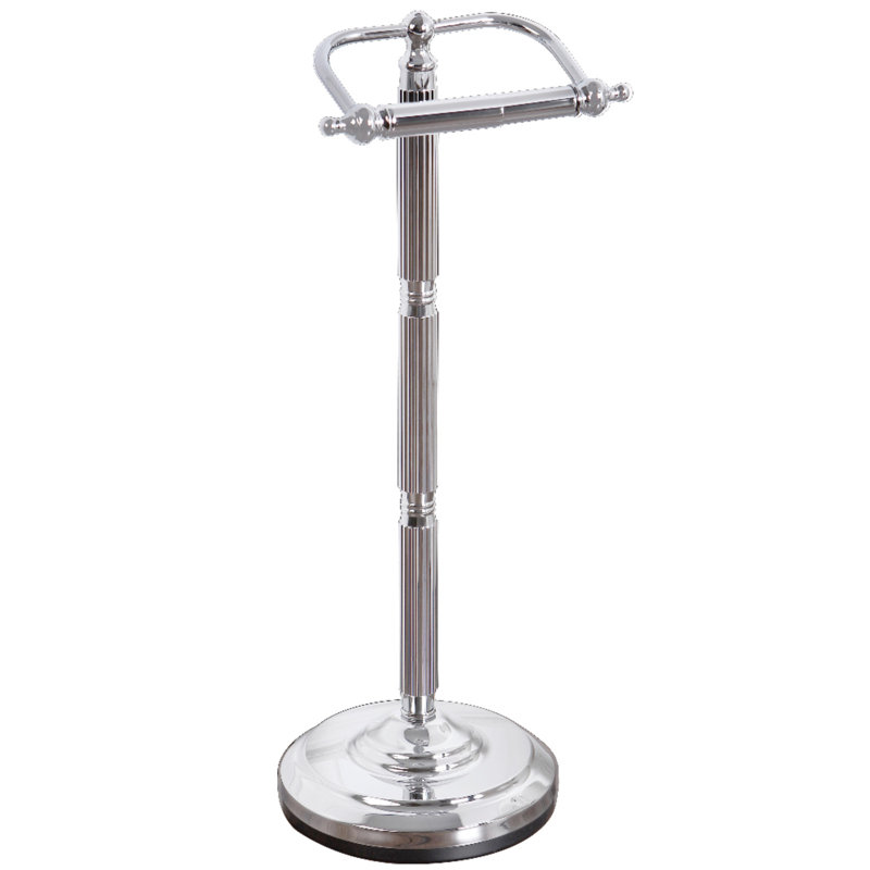 Porte-papier hygiénique sur pied Kingston Brass Georgian, Chrome poli