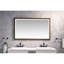 Smart Touch Bathroom Mirror - Multi-functional, Colour Adjustable, Defogging, Brown Aluminium, 58.33in X 37.02in 1.54in, 43.28lb Multi-functional Touch, Change,