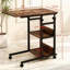 Bureau debout compact, chariot utilitaire à hauteur réglable, table à collation mobile, table basse, mini chariot-bar, table de jardin mobile