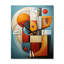 Cubisme géométrique II - Horloges murales abstraites-99630817