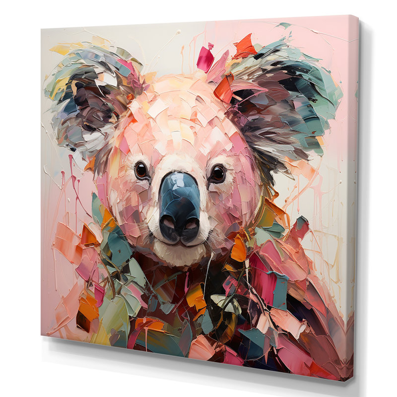 Art floral floral Koala IV - Koala, Toile tendue, H 36 po x l 36 po x P 1,5 po